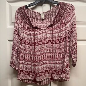 Forever 21 boho Blouse size Med